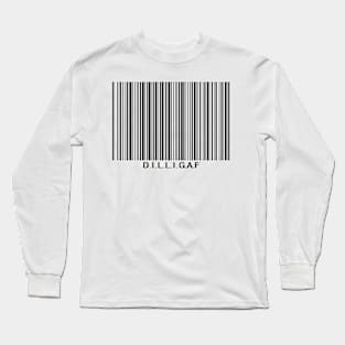 d.i.l.l.i.g.a.f barcode Long Sleeve T-Shirt